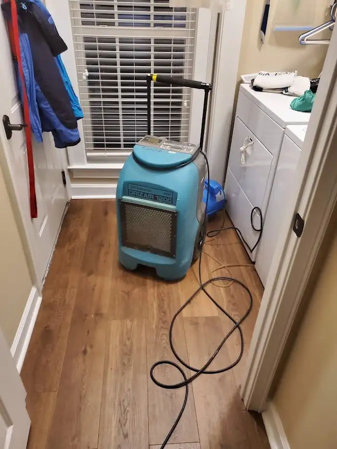 Commercial dehumidifier deployed for Flood Damage Cleanup in Leander