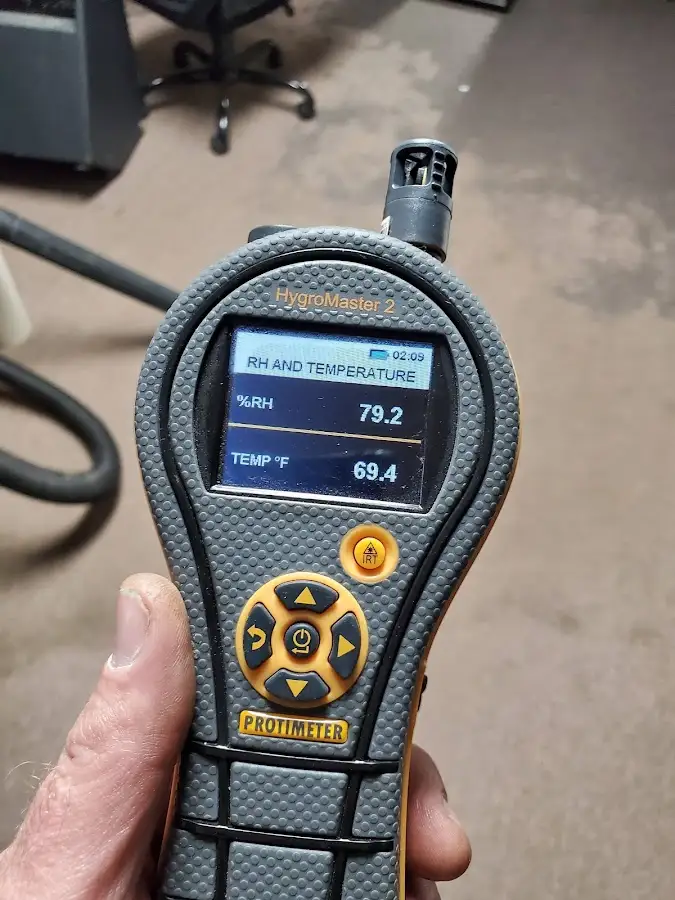 Moisture meter humidity assessment for Fire & Smoke Damage Restoration in Leander